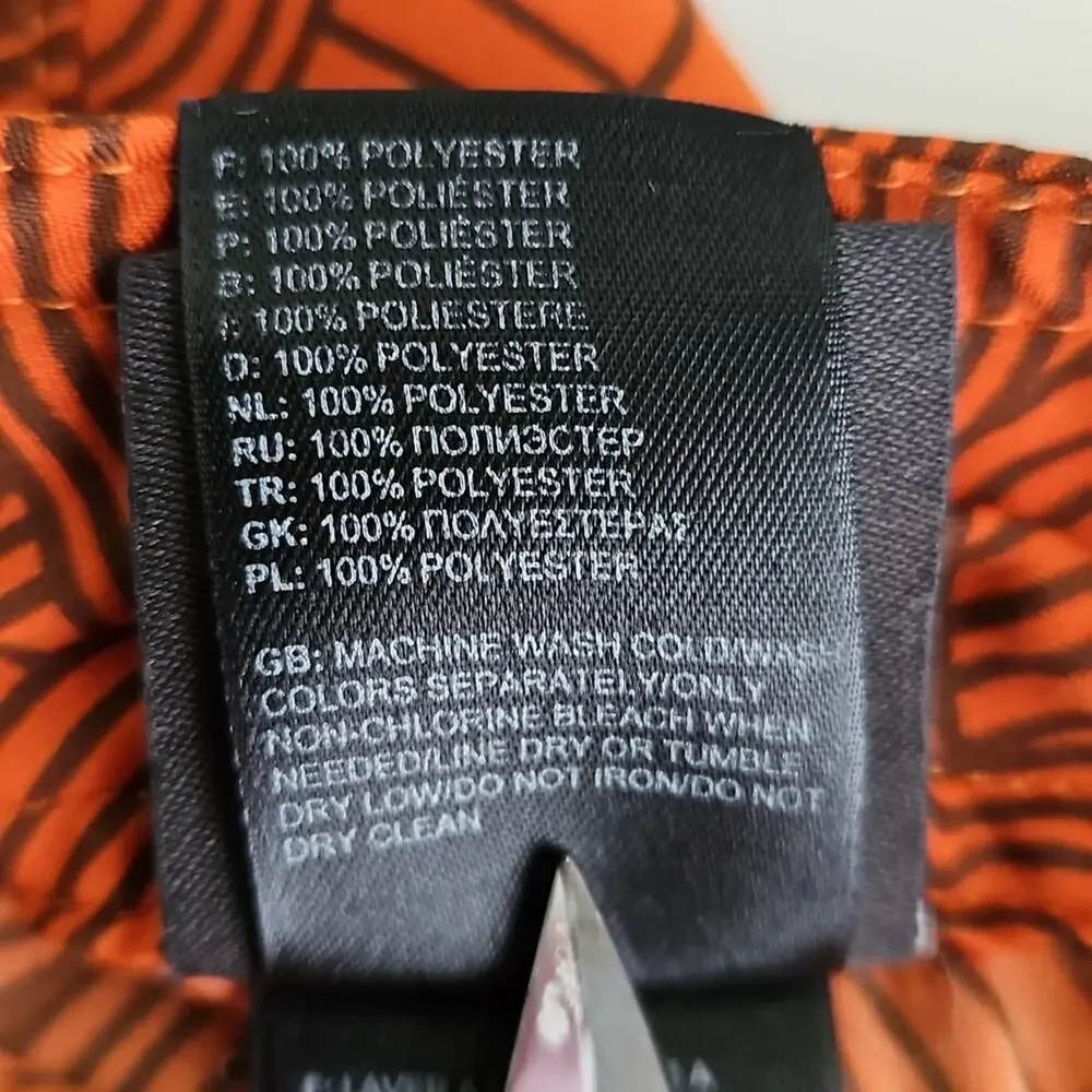 The North Face Board Shorts Swim Trunks Orange Anchors Waves Print‎ | Men's 32